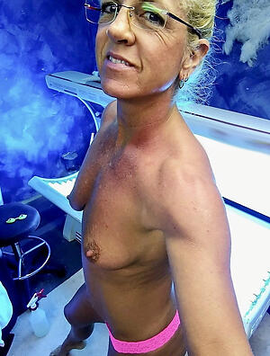 real grannies with glasses love posing nude