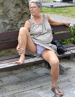 older woman upskirt show deficient keep