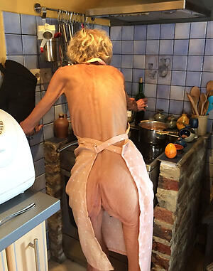 exposed thin granny nude show off