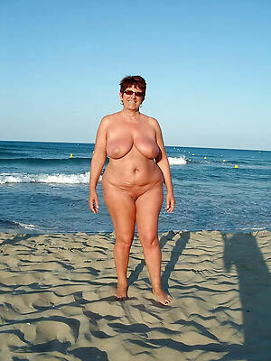 off colour Australian granny on beach a hot photos